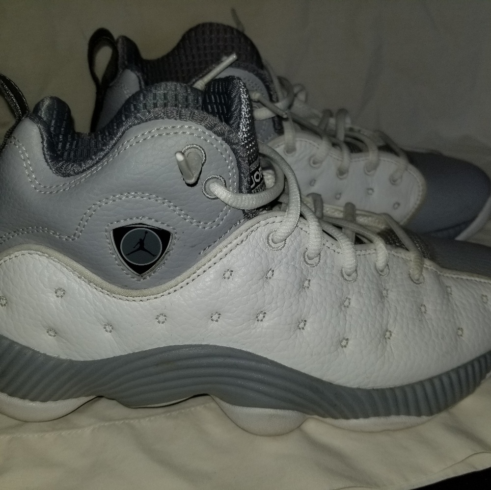 White & Grey Jordans